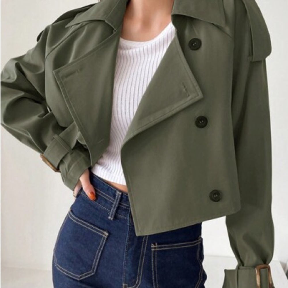 Stylish Olive Women's Bomber Jacket